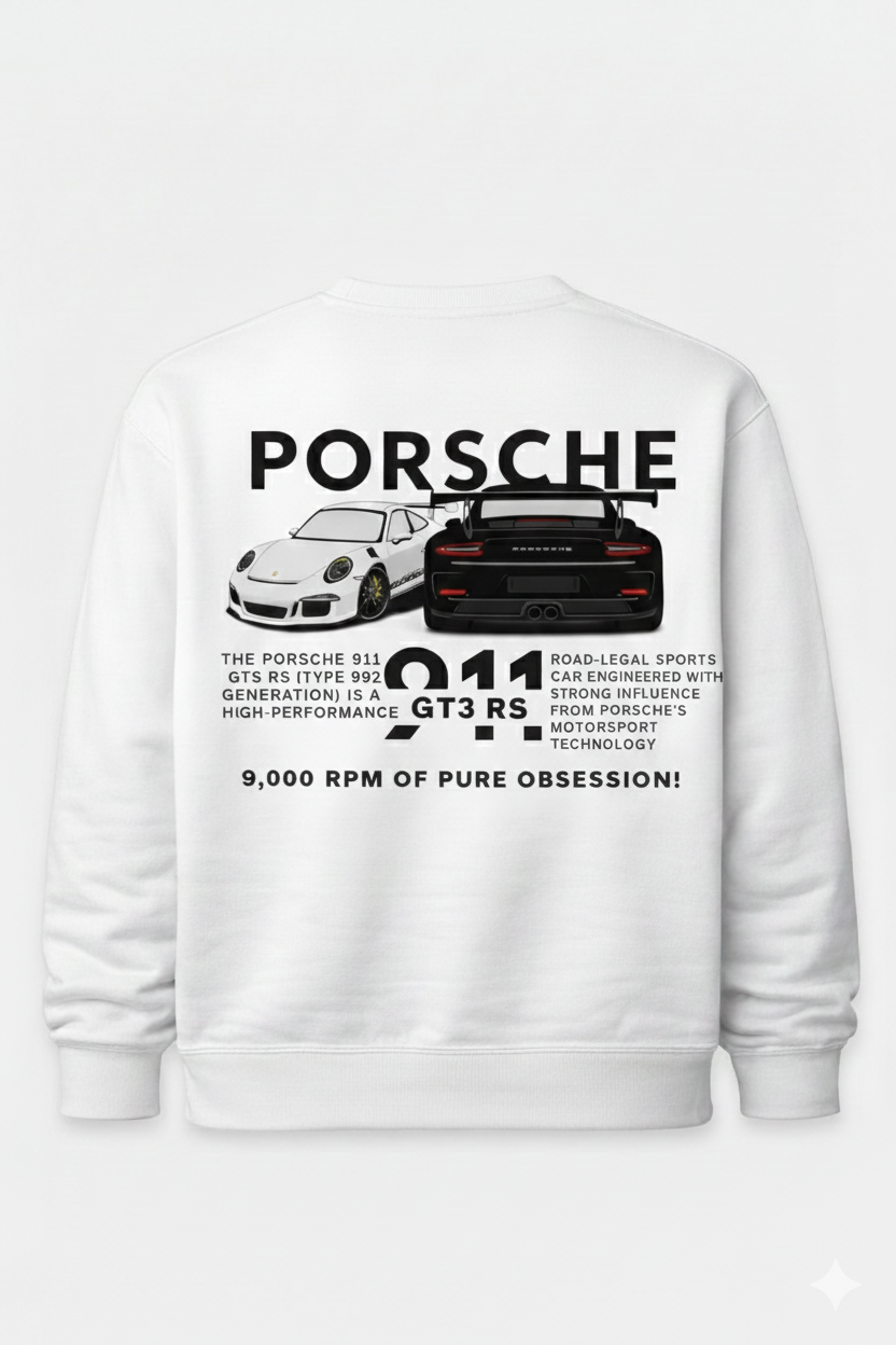 PORSCHE White Sweatshirt