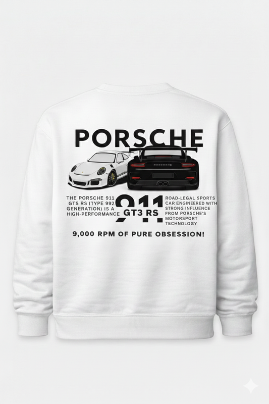 PORSCHE White Sweatshirt