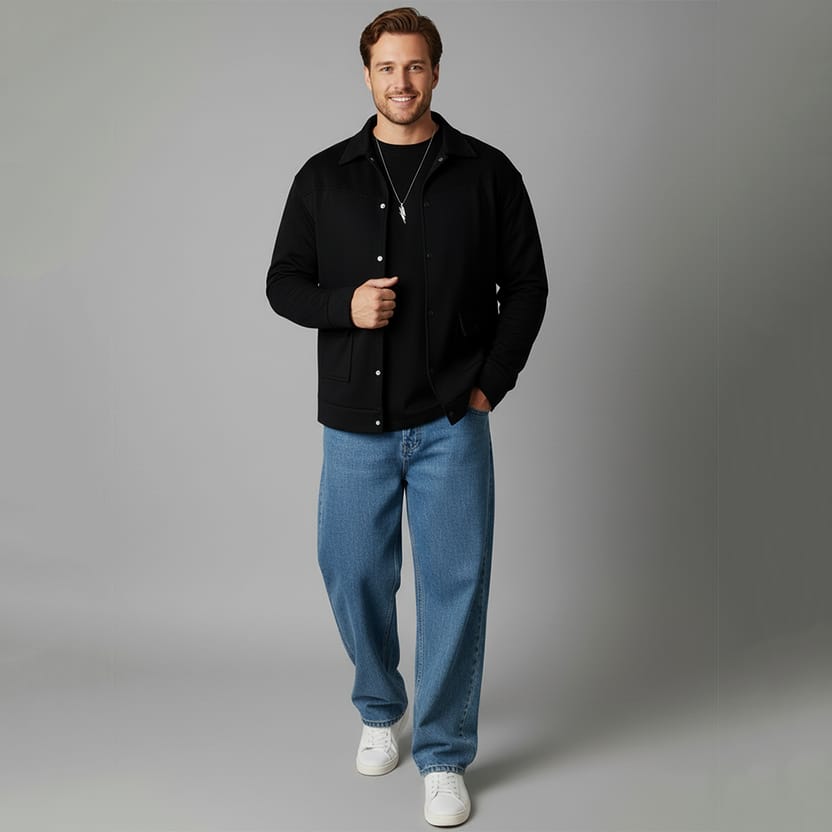 Deep Layer Black Jacket