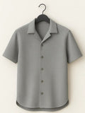 GREY CUBAN SHIRT