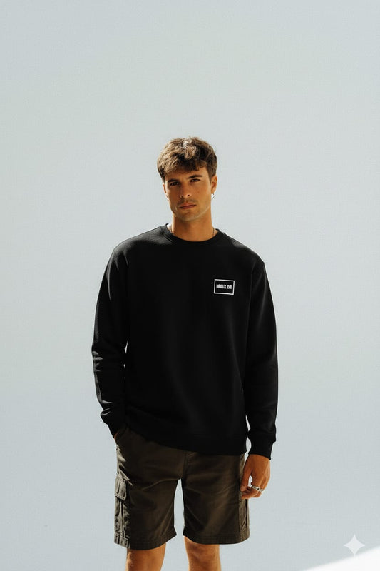 Basic Essential Black Sweatshirt